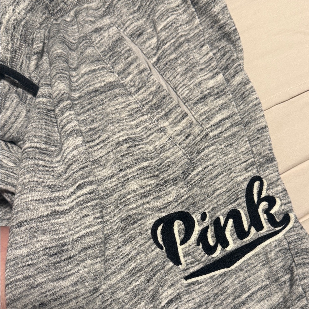 PINK Victoria's Secret Heather Gray Women’s Joggers - Picture 3 of 5
